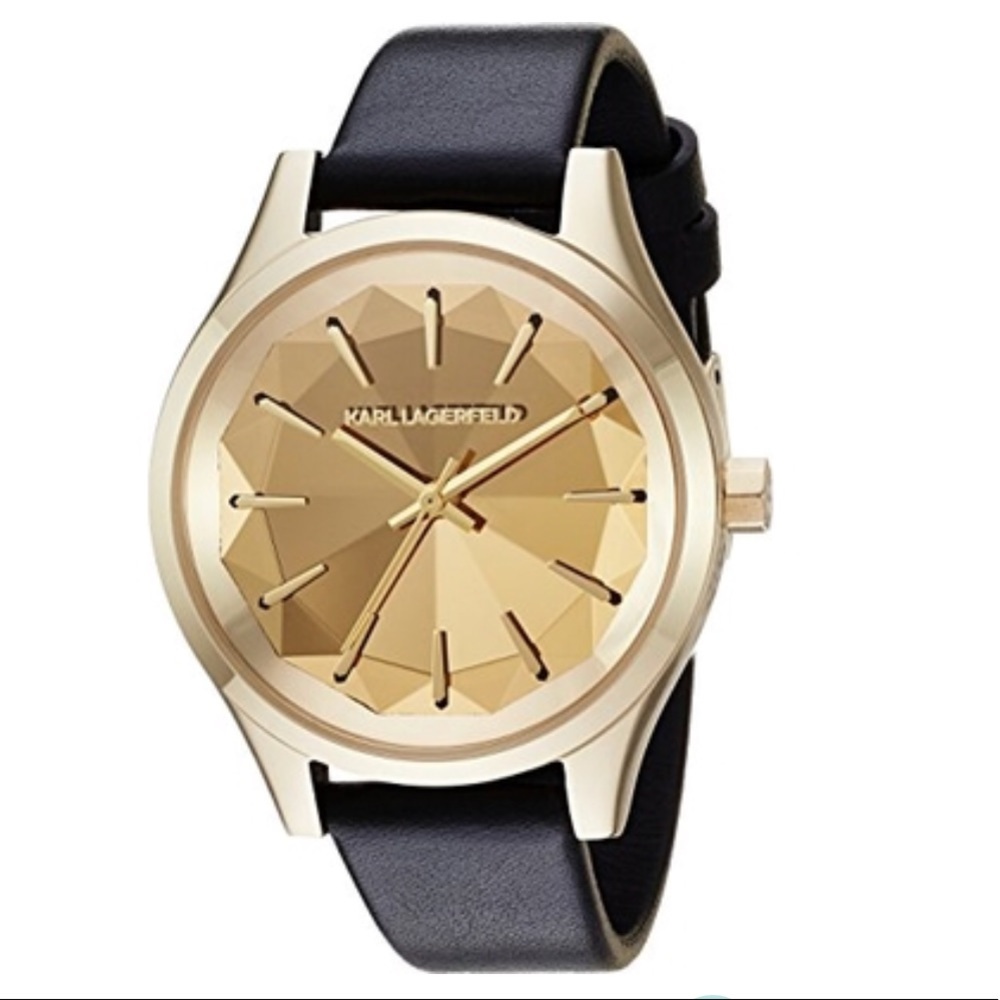 Karl Lagerfeld gold watch